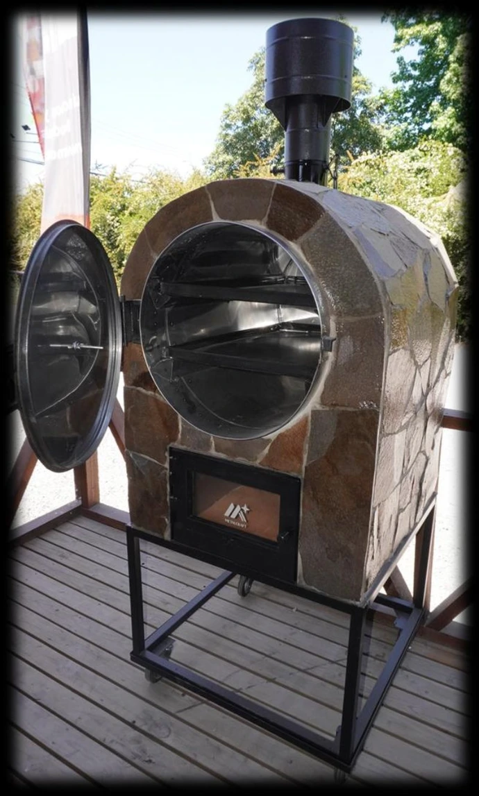 Base con ruedas desmontables del horno Metalcraft